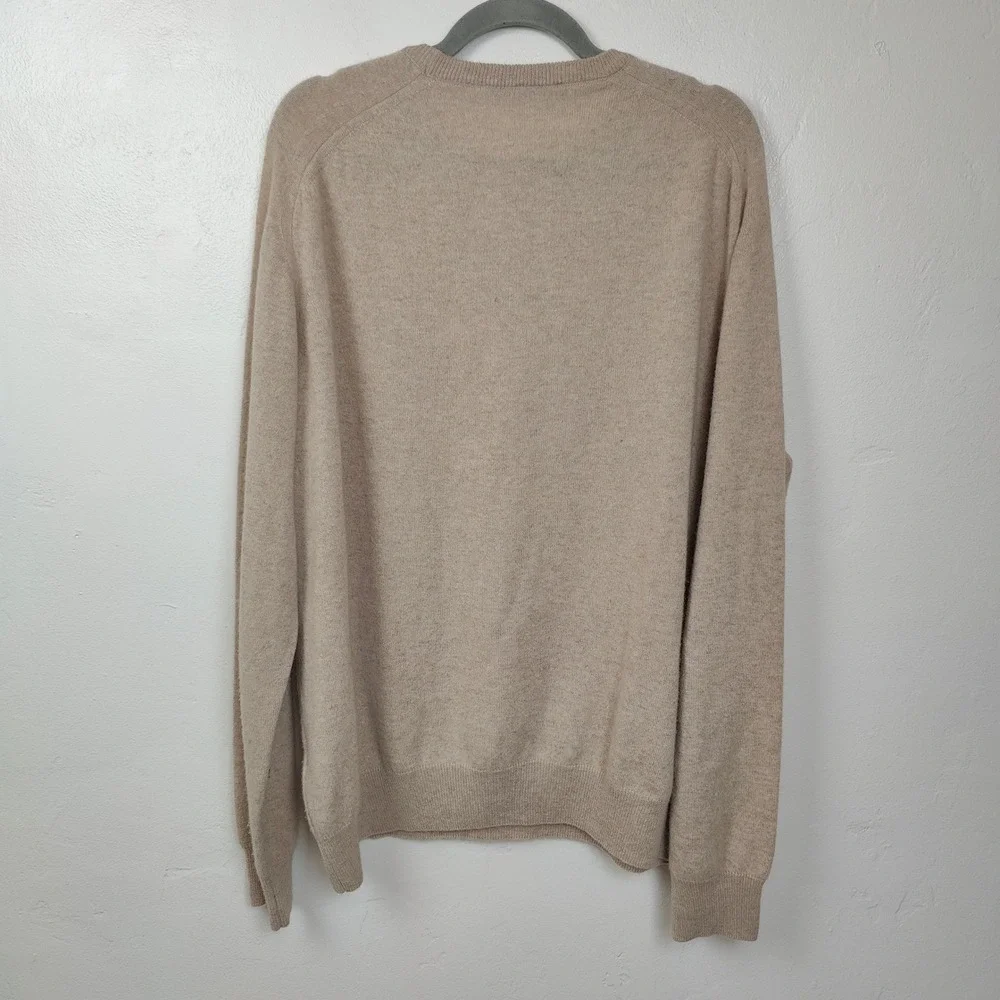 B. Draddy Top Mens XXL Tan 100% Scottish Cashmere‎ Commonwealth Golf Old Money